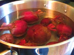 Boil 20 to 40 minutes until tender when pierced with a knife. Boiled Beets