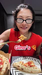 Indulge in Gino's Brick Oven Pizza Mukbang!🍕