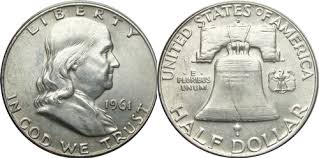 1961 D Franklin Half Dollar Silver Coin Values
