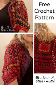 Wonderland Shrug Free Crochet Pattern Stitch Hustle