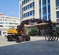 Jinggong Cotton Packer Digger Loading Grapple Excavator ...
