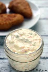 Copycat Red Lobster Tartar Sauce With Mayonnaise Diced Onions Sweet Pickle Relish Carrots Red Lobster Tartar Sauce Recipe Sauce Recipes Restaurant Recipes