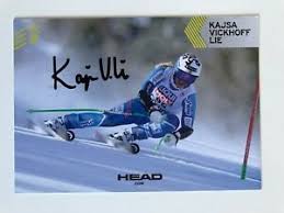 Hør hva hun sa om det i møte med vår beste paraalpinist, jesper saltvik pedersen. Original Autogrammkarte Ski Alpin Kajsa Vickhoff Lie Ebay