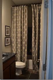 This flowery anthropology bathroom curtain idea makes the room appear fresh without being too frilly. How Sweet It Is Diy Professional Curtains Shower Curtain Decor Small Bathroom Decor Curtain Decor