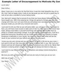 Sample Letter Of Encouragement To Motivate My Son Letter Of Encouragement Letters To My Son Letter To Son