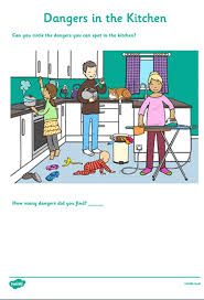 Dangers In The Kitchen Worksheet Kitchen Safety Activities Preschool Themes Middle School Life
