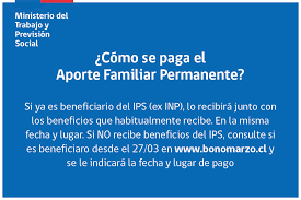 ¿quiénes reciben el bono marzo anticipado? Todo Lo Que Tienes Que Saber Sobre El Aporte Familiar Permanente Canal Regional Region Del Maule
