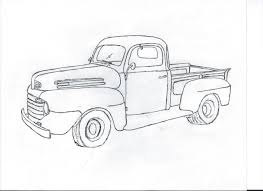 A Drawing Of A 49 F1 Ford Truck Enthusiasts Forums Old Pickup Trucks Classic Trucks Ford Pickup Trucks