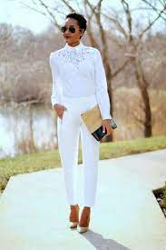 25 Head To Toe White Outfits To Try Now All White Outfit White Party Outfit Winter White Outfit