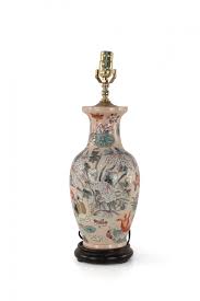 That figural lamp i put up is marked ,and says it's the huckleberry finn lamp , i was waiting for someone to recognize it ,and say something lol. Chinese Pink Floral And Bird Design Table Lamp