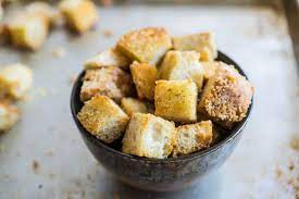 The Easiest Way To Make Croutons At Home Recipe Croutons Homemade How To Make Croutons Food