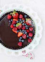 Chocolate crepes are easy to make and they don't pack the fat punch that some other desserts do. Chocolate Tart Recipe No Bake 4 Ingredients With Video Rachel Cooks