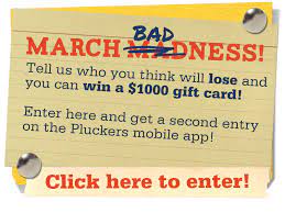 Pluckers club members can enter a second time by entering through our pluckers club mobile app. Pluckers Wing Bar
