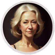 Helen Mirren, Actress #7 Bath Towel by John Springfield