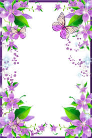 Gallery Recent Updates Butterfly Photo Frames Flower Frame Purple Flowers