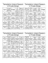The final episode of gotham aired last night (may 17), and it killed off a couple of characters. A Little Temptation Island Season 2 Finale Bingo Anyone Temptationislandusa
