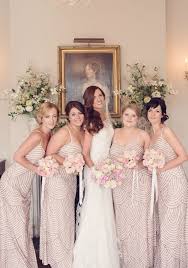 This Pink And Gold Wedding Is Too Pretty To Miss Wedding Ideas Magazine Art Deco Bridesmaid Dresses Pink And Gold Wedding Dusky Pink Bridesmaids