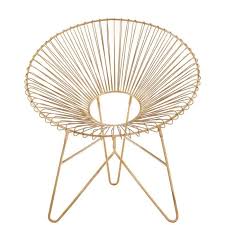 Eleganz und luxus vereinen sich in unserer neuen kollektion von mehr als 30 designerstühlen. Trendiger Goldener Sessel Aus Metall Moderner Gerundeter Stuhl Gold