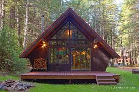 Rental Cabin Tacoma Washington Glamping Hub In 2020 A Frame Cabin Cabins And Cottages Tiny House Cabin
