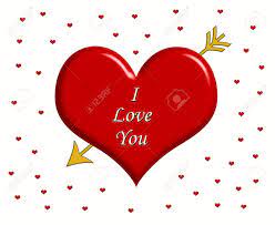 Don't forget to link to this page for attribution! Message I Love You Written On The Big Red Heart With Golden Arrow Stock Photo Picture And Royalty Free Image Image 70491309