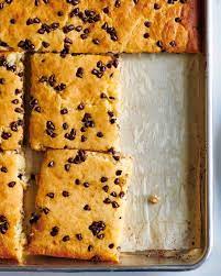 Sheet Pan Chocolate Chip Pancakes As In Pancakes For A Crowd Without Standing Over The Chocolate Chip Pancakes Chocolate Chip Pancakes Recipe Chips Pancakes