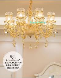 Großhandel Wohnzimmer Kristall Kronleuchter Schlafzimmer Licht Hotel Sales Center Führte Kronleuchter Champagner Kronleuchter Beleuchtung Vintage