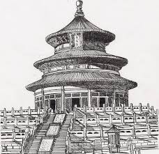 More Artists Like Kandisky Room By Lvairon Chinese Drawings Temple Drawing Architecture Design Drawing