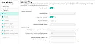 Every new password and changes to old passwords will need to be at least 8 characters. Passcode Device Policy Xenmobile Server Current Release