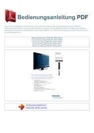 Download Free Pdf For Philips 42pfl3403d Tv Manual