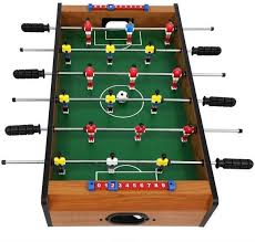 Mid Sized Foosball Mini Football Table Soccer Game For Gift And Fun Wooden Game 6 Rods 24 Inches In 2020 Soccer Table Wooden Games Foosball Table