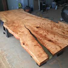 Highly Figured Live Edge Maple Slab Dining Table Conference Table Dimensions 9x46 Material Hi Slab Dining Tables Maple Dining Table Dining Table Dimensions