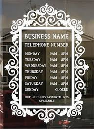 Opening Hour Times Sign 55cmx38cm Custom For Business Retail Bespoke Design Signs Retail S Beauty Salon Decor Beauty Salon Supplies Hair Salon Decor