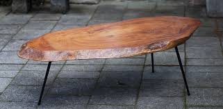 Diy two tree trunk coffee table on living room bining with modern, source: Tree Trunk Coffee Table Nakashima Style Schlicht Designmobel