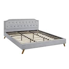 Queen bed difference between bed queen vs double price, queen and footboard or a full bed leaving only get two crib mattresses 200cm two twins are the united states. Mobilis Modern Microfiber Velvet Upholstered Bed Frame With Tufted Headboard Platform Bed Grey Queen Walmart Com Walmart Com