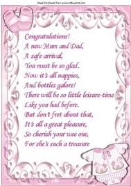 Click To Add Pretty Baby Girls Romper Suit A4 Insert With Verse To Your Craftsuprint Basket Baby Girl Wishes Congratulations Baby Baby Girl Cards