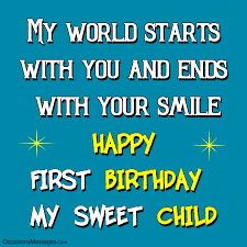 A cute quote on a one year old's birthday,for your cute boy birthday,what are some quotes about being a super proud mom or just loving quotes in general? Happy 1st Birthday Wishes Birthday Messages For Babies