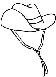 Cowboy Hat Cowboy Hat Decorated With Wind Strings Coloring Pages Cowboy Hats Coloring Pages Cowboy