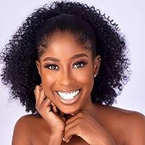 Amazon.com : CECINILL Afro Puff kinky curly Drawstring Ponytail Extension  for Black Women Synthetic Short Afro Kinkys Curly Afro Bun Extension  Hairpieces Updo Hair Extensions with Two Clips(1B) : Beauty & Personal