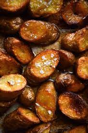 Crispy Kipfler Potatoes Georgeats Recipe Vegetable Recipes Potatoes Dried Potatoes