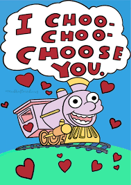 I choo choo choose you card. Valentine S Day Card I Choo Choo Choose You Anniversary Card Funny Gift For Valentine Love Cards Paper Party Supplies Deshpandefoundationindia Org