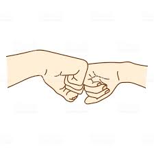 People Bumping Their Fists Together Hand Illustration Hand Wallpaper Free Vector Art