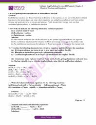 Aluminium + iron oxide → iron + aluminium oxide. Lakhmir Singh Chemistry Class 10 Solutions For Chapter 1 Chemical Reactions And Equations Free Pdf