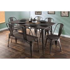 Oakland Modern Antique Espresso Dining Bench Eurway