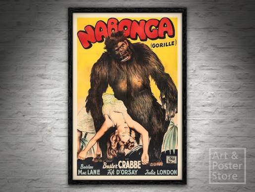 Second Life Marketplace - Nabonga (Gorilla) | Classic Movie Poster | Plain  Mesh Frame with 6 texture options
