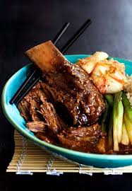 korean braised beef short ribs from a