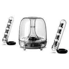 The harman kardon soundsticks iii desktop sound system brings a new level of excitement to music, games and movies with a minimum of wiring and looks spectacular doing it. Harman Kardon Soundsticks Iii 2 1 Channel Multimedia Speaker Buy Online At Best Price In Uae Amazon Ae