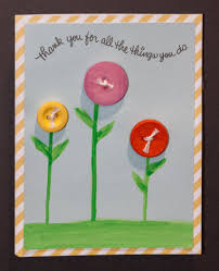 Paper scraps thank you card use up tiny scraps of all your favorite patterned papers by making this cute thank you card. Button Flowers Make A Cute Thank You Card Cute Thank You Cards Handmade Thank You Cards Button Crafts