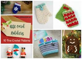 Measurements are 3 3/4 long x 2 3/4 wide and includes a yarn hanger. Gift Card Holders Pattern Collection Cre8tion Crochet