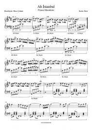 Sezen Aksu Ah Istanbul Piyano Notasi Nasil Calinir Piano Sezen Aksu Piyano Notalara Dokulmus Muzik Muzik Notalari