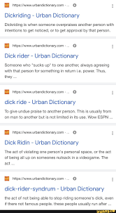 Dickriding - Urban Dictionary Dickriding is when someone overpraises  another person with intentions to get noticed, or